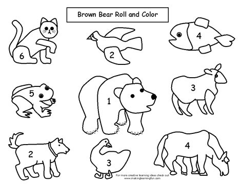 Brown Bear Coloring Page Eric Carle - Coloring Home