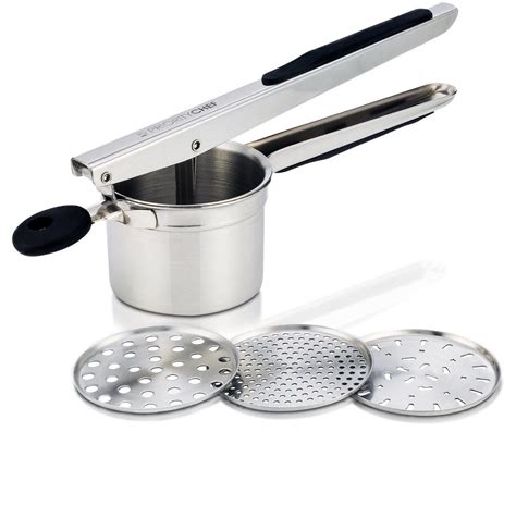 Stainless Potato Ricer With 3 Interchangeable Discs | Priority Chef