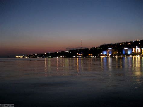 Portoroz - Beach (at night) | KRAJI - Slovenia