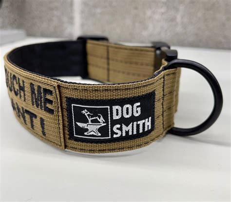 Tactical 1.5 Dog Collar with Personalized Embroidered Name | Etsy