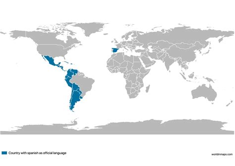 Spanish speaking countries - World in maps