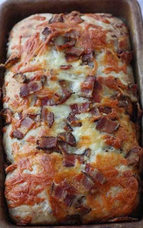 Loaded Bacon Cheddar Bread Recipe | Recipe | Homemade bread recipes ...