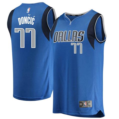 Fanatics Branded Luka Doncic Dallas Mavericks Blue 2018 NBA Draft First Round Pick Fast Break ...