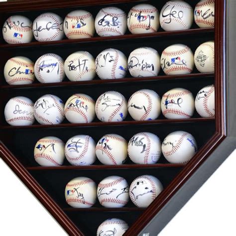 46 Baseballs Baseball Display Case Wall Holder Cabinet-uv - Etsy