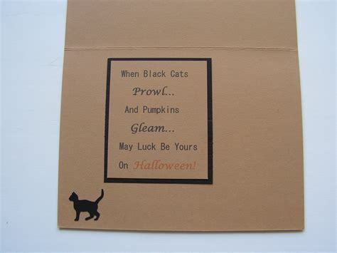 Halloween Card Halloween Cat Card Happy Halloween Card - Etsy