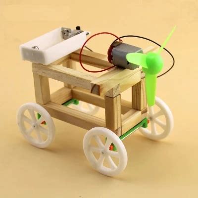 DIY Assemble Model Wind Up Toys Wind Powered Wind up Toy Car Technology Production Scientific ...