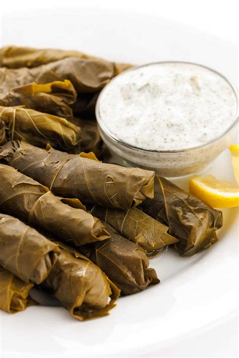 Lebanese Meat Stuffed Grape Leaves- The Lemon Bowl®