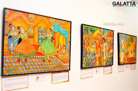 The Chuvar Chitra Kala or Kerala Mural Paintings on Mahabharatam now in Chennai tamil Event ...