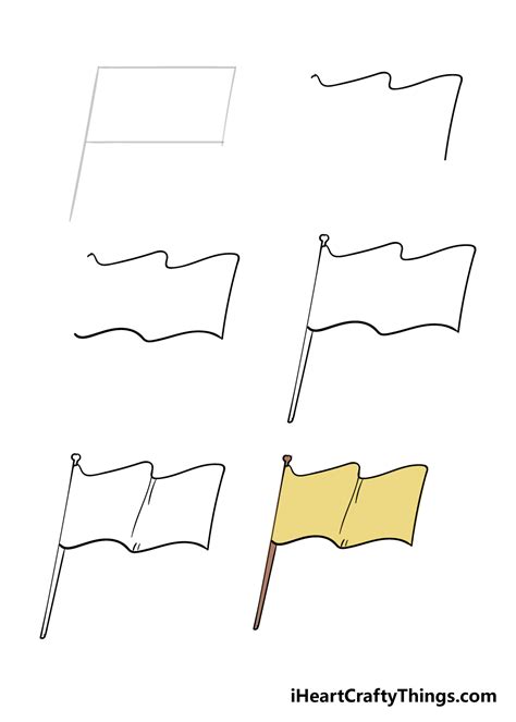 Flag Drawing - How To Draw A Flag Step By Step