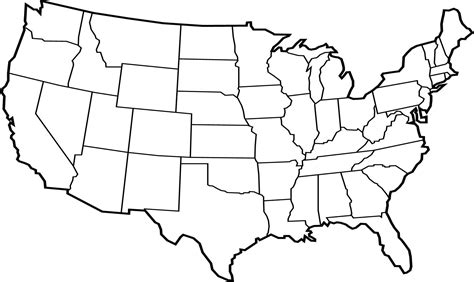 Us State Maps Outline