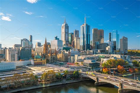 Melbourne city skyline in australia featuring melbourne, skyline, and | Architecture Stock ...