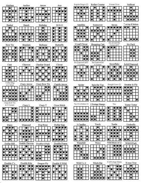 Bingo Patterns | Globe Bingo