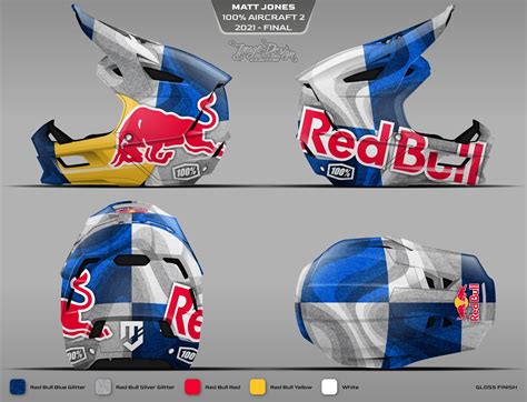 Red Bull MTB Helmet Graphic Mock-up | Helmet, Helmet design, Red bull