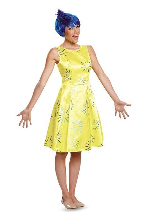 Adult Disney Inside Out Joy Deluxe Costume | Disney Costumes | Joy costume, Inside out costume ...