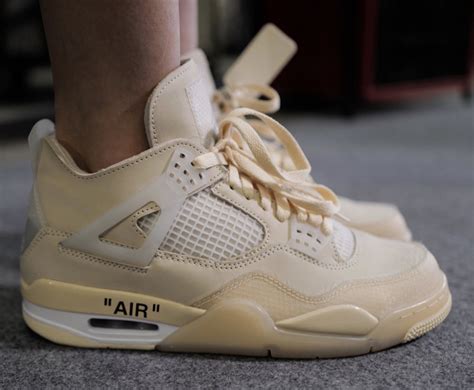 Off-White Air Jordan 4 Sail 2020 Release Date - Sneaker Bar Detroit