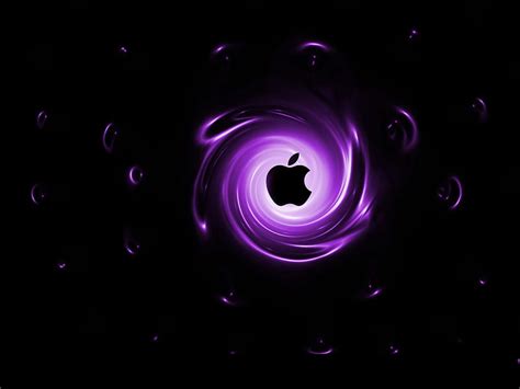 Purple Apple Logo Wallpaper