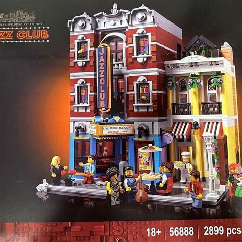 Modular Building Block Jazz Club Party City Style Public Building Brick MOC - Walmart.com