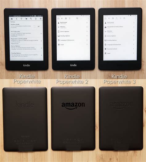 A visual comparison between the Kindle Paperwhite models : r/kindle