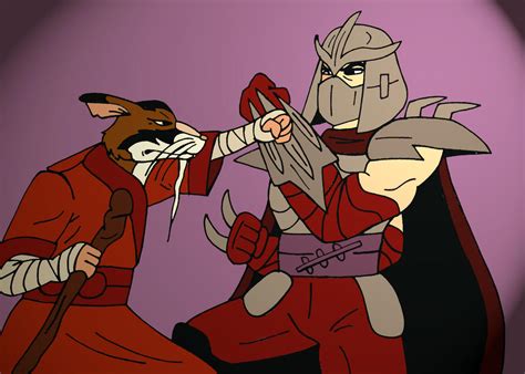 TMNT: Splinter VS Shredder by xero87 on DeviantArt