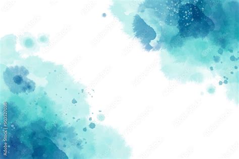 Abstract background texture, soft colors blue, green and white watercolor gradients hand-painted ...