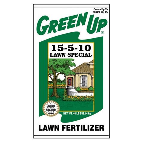 Green Up Lawn Special 15-5-10 Lawn Fertilizer For All Grass Types 40 lb. 6000 sq. ft. - Case Of ...