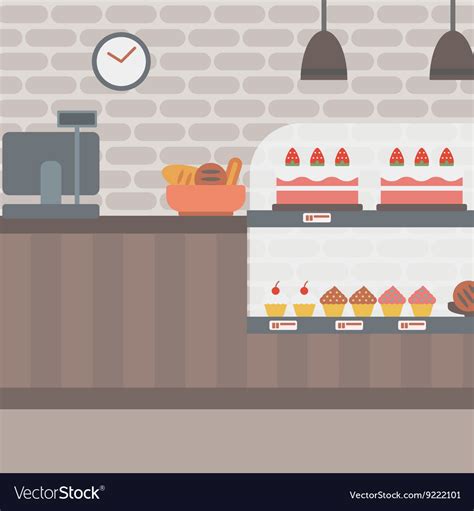 Background of bakery Royalty Free Vector Image