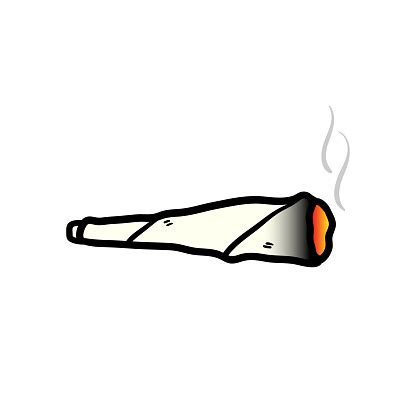 Cartoon Blunt Or Joint Stock Illustration - Download Image Now ...