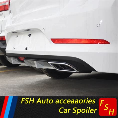 For Hyundai Verna Car Accessories Rear Bumper Protector Dual Diffuser ...