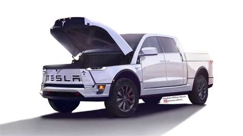 Tesla Pickup Truck Interior Sketches Combine Model 3 And Ford F-150 - Car in My Life