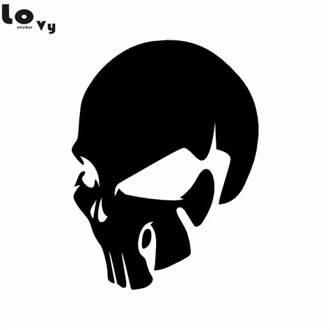 Skull Vinyl Car Sticker Car Styling Creative Cartoon Skull Car Body Window Decorative Decal-in ...