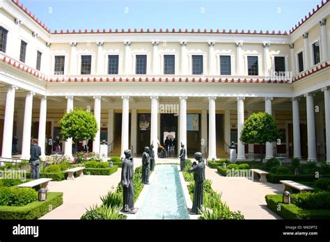 The gardens at the Getty Villa, Malibu, LA, USA Stock Photo - Alamy