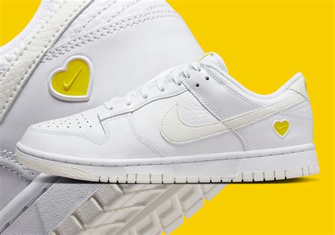 Nike Dunk Low White Yellow Heart FD0803-100 | SneakerNews.com