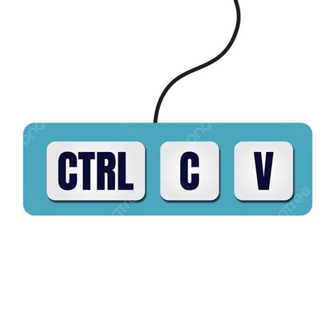 Keyboard Icons Ctrl C V Copy Paste Vector, Copy Paste Keyboard, Ctrl C, Ctrl V PNG and Vector ...