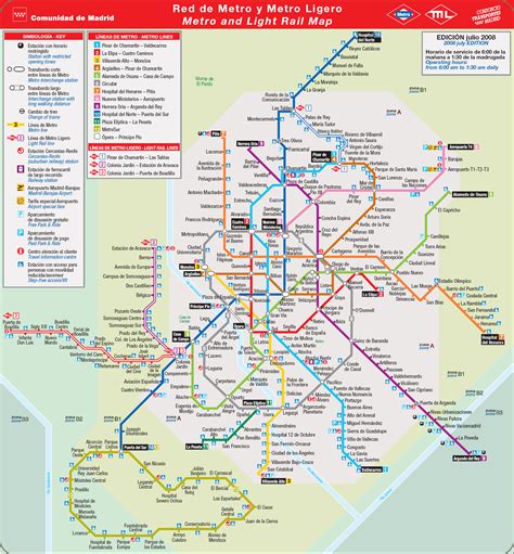 Madrid Subway Map - Travel - Map - Vacations - TravelsFinders.Com