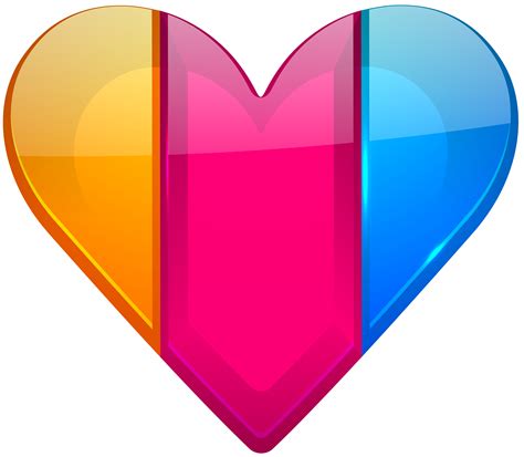 Colorful Heart PNG Clipart - Best WEB Clipart