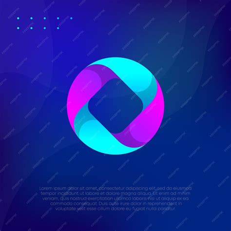 Premium Vector | Colorful tech logo design gradient pictorial mark