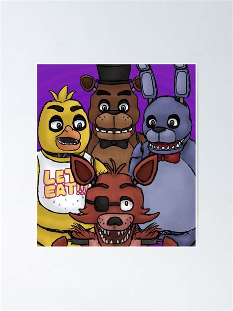 "FNAF 1" Poster by AngrySlowpoke | Redbubble