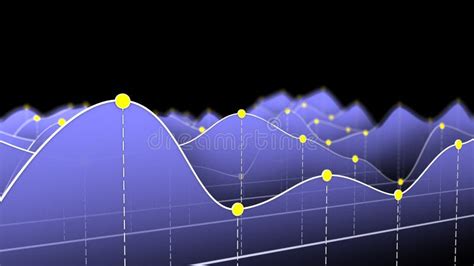 Blue Curve Chart or Line Graph Stock Illustration - Illustration of ...