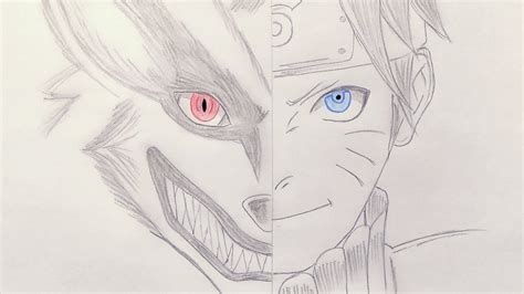 Naruto Nine Tailed Fox Sketch You ve really captured kurama s personality