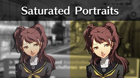 Saturated Portraits [Persona 4 (PS2)] [Mods]