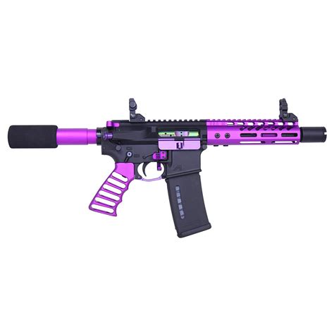 AR-15 Pistol Furniture Set (Anodized Purple) » Guntec USA