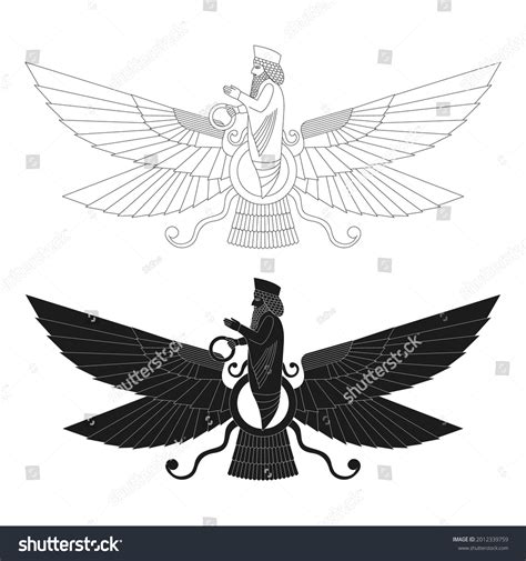 Vector Monochrome Icon Ancient Sumerian Symbol Stock Vector (Royalty Free) 2012339759 | Shutterstock