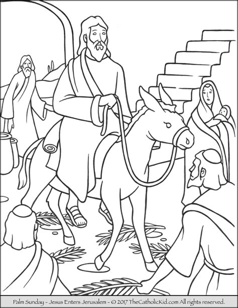 Palm Sunday Coloring Pages