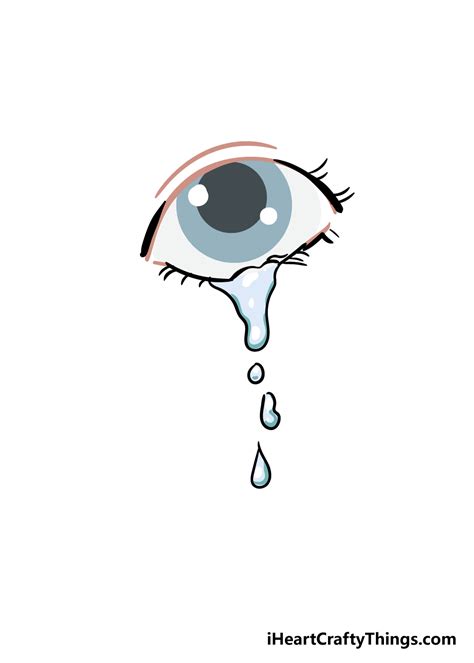 Tears Drawing - How To Draw Tears Step By Step