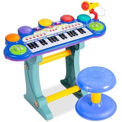 Best Choice Products 37-key Kids Electronic Piano Keyboard W/ Multiple Sounds, Lights Microphone ...