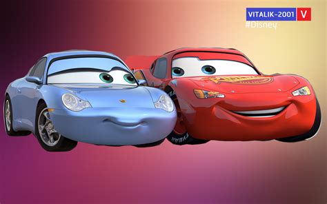 Cars Lightning Mcqueen And Sally 1