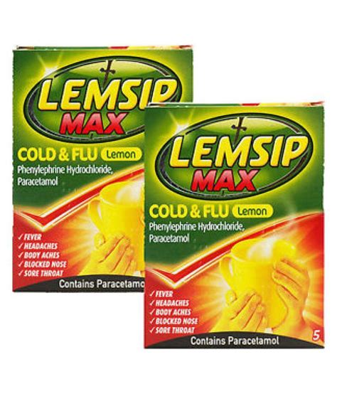 Lemsip Lemsip Cold & Flu Lemon 5 sachets Powder 5 gm: Buy Lemsip Lemsip Cold & Flu Lemon 5 ...