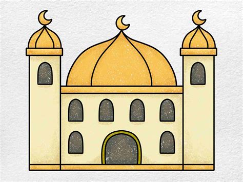 How to Draw a Mosque - HelloArtsy