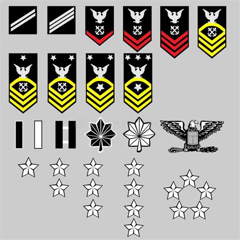 US Navy Rank Insignia stock vector. Image of guard, enlisted - 8821104