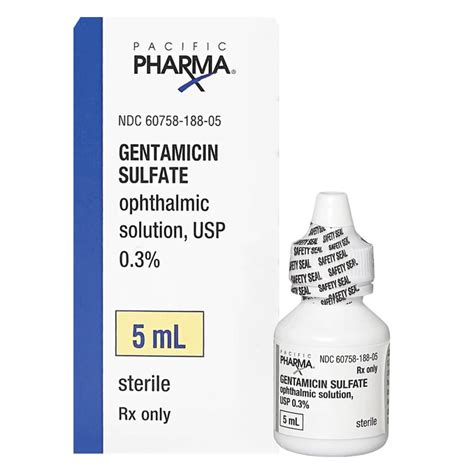 Gentamicin Sulfate 0.3% Ophthalmic Drops